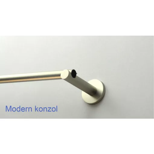 Fém karnisszett "Henger" - egysoros, matt króm, 120 cm, ᴓ16 mm
