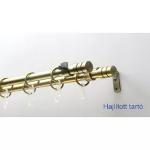 Fém karnisszett "Henger" - kétsoros, antik réz, 120 cm, ᴓ16 mm