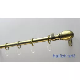   Fém karnisszett "Jogar" - egysoros, antik réz, 120 cm, ᴓ16 mm