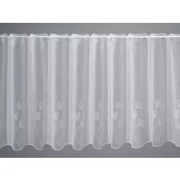    V/207 - hímzett, fehér batiszt, pipacs mintával, 45 cm magas