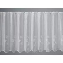  V/207 - hímzett, fehér batiszt, pipacs mintával, 90 cm magas