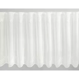  V/882 - hímzett, natúr színű voile, 45 cm magas