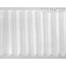  V/882 - bordűrösen hímzett, fehér voile, 60 cm magas