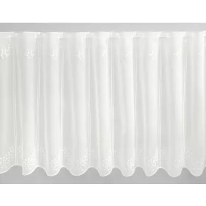  V/882 - hímzett, natúr színű voile, 60 cm magas