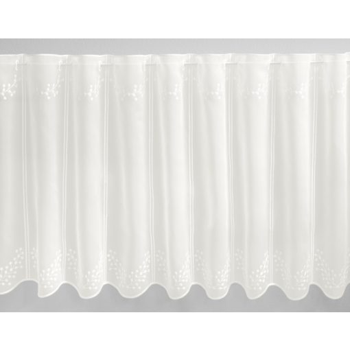  V/882 - hímzett, natúr színű voile, 60 cm magas
