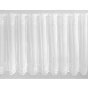  V/882 - hímzett, fehér voile, 90 cm magas