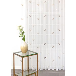    Baccara - fehér szablé, bézs-barna levélmintával, max. 170 cm magas