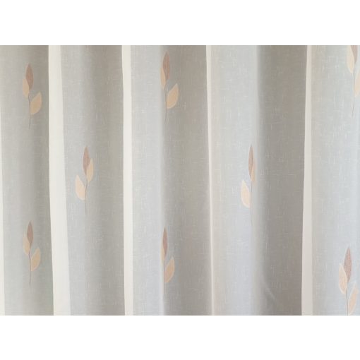  Bonita - fehér voile, bézs-barna levélmintával, max. 170 cm magas