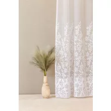 Boronka - levélmintás, fehér jacquard, max. 170 cm magas