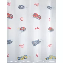  Cars/C/02 - fehér voile, "Verdák" mintával, max. 175 cm magas