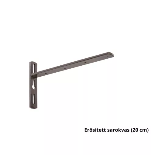 DecoLino két soros, előlapos, antracit alu-karnis, max 120 cm