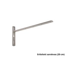 DecoLino két soros, előlapos, alu-szatén alu-karnis, max. 200 cm