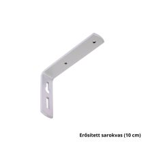 DecoLino két soros, előlapos, ezüst alu-karnis, max. 120 cm