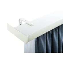DecoLino két soros, előlapos, fehér alu-karnis, max. 100 cm