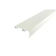DecoLino két soros, előlapos, fehér alu-karnis, max. 100 cm