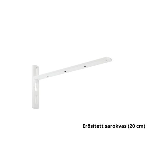 DecoLino két soros, előlapos, fehér alu-karnis, max. 120 cm