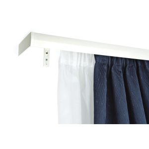   DecoLino két soros, előlapos, fehér alu-karnis, max. 140 cm