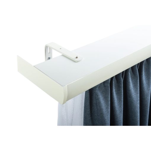 DecoLino két soros, előlapos, fehér alu-karnis, max. 160 cm