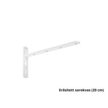 DecoLino két soros, előlapos, fehér alu-karnis, max. 160 cm