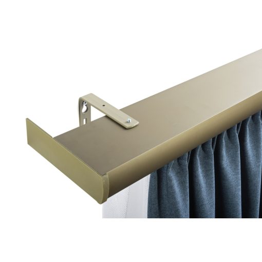 DecoLino két soros, előlapos, matt-bronz alu-karnis, max. 100 cm