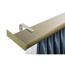 DecoLino két soros, előlapos, matt-bronz alu-karnis, max. 160 cm