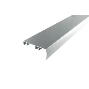   DecoLino két soros, előlapos, fényes, szürke alu-karnis, max. 140 cm