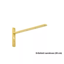 DecoLino két soros, előlapos, pezsgő alu-karnis, max. 120 cm