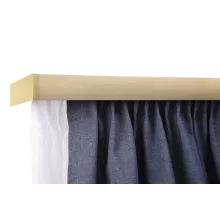 DecoLino két soros, előlapos, pezsgő alu-karnis, max. 200 cm