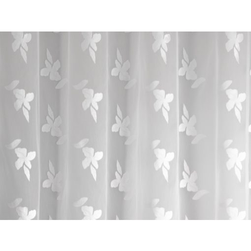  Dionisia - fehér, virágmintás voile, max. 295 cm magas