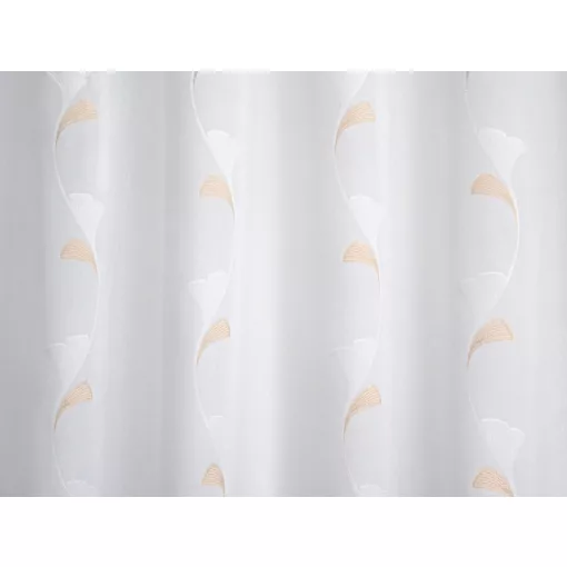  Dolly - fehér voile, bézs indamintával, max. 175 cm magas