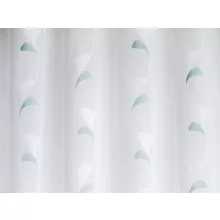  Dolly - fehér voile, zöld indamintával, max. 175 cm magas