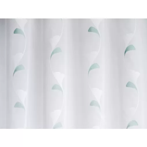  Dolly - fehér voile, zöld indamintával, max. 175 cm magas