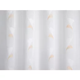    Dolly - fehér voile, bézs indamintával, max. 290 cm magas