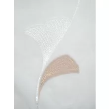  Dolly - fehér voile, bézs indamintával, max. 290 cm magas