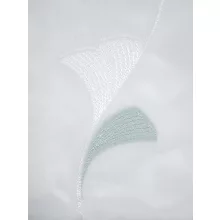  Dolly - fehér voile, zöld indamintával, max. 290 cm magas