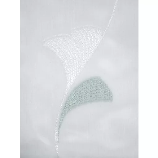  Dolly - fehér voile, zöld indamintával, max. 290 cm magas