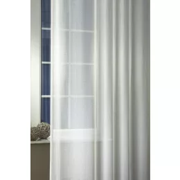    Donna - krémszínű struktúr függöny rácsmintával, max. 295 cm magas