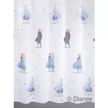  Frozen/C/02 - fehér voile, színes "Jégvarázs" mintával, max. 175 cm magas