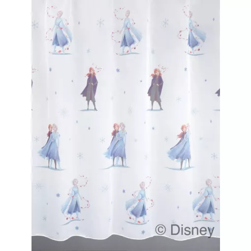  Frozen/C/02 - fehér voile, színes "Jégvarázs" mintával, max. 175 cm magas