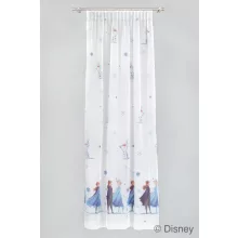  Frozen/C/02 - fehér voile, színes "Jégvarázs" mintával, max. 175 cm magas