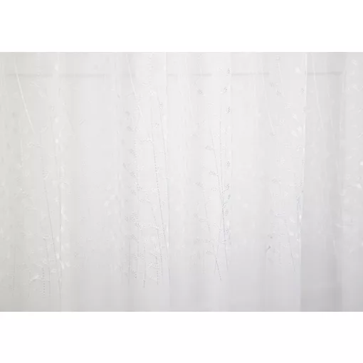 H1/218 01- hímzett, fehér, ágmintás voile, max 290 cm magas
