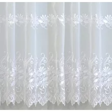 H2/1182 - hímzett, aplikált, fehér voile, max. 170 cm magas