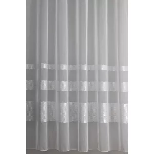   H3/1716 - fehér, bordűrösen hímzett tüll, max. 275 cm magas