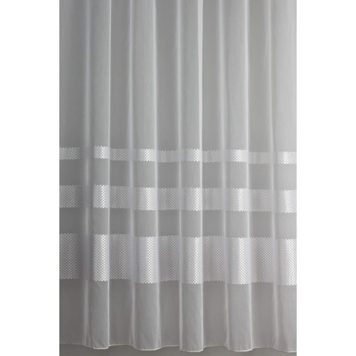 H3/1716 - fehér, bordűrösen hímzett tüll, max. 275 cm magas