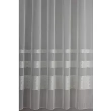 H3/1716 - törtfehér, bordűrösen hímzett tüll, max. 275 cm magas