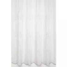  H3/3318 02 - hímzett, natúr, ágmintás voile, max 170 cm magas