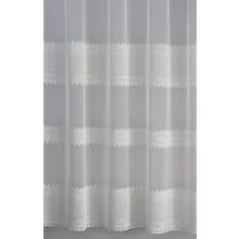 H3/6589 - fehér hímzett tüll, klasszikus, mintával, max. 295 cm magas