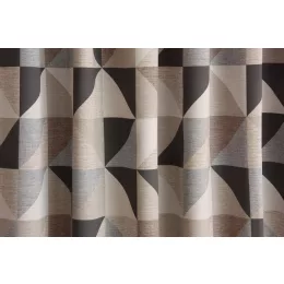 Hoya - barna-szürke geometriai mintás dim out 