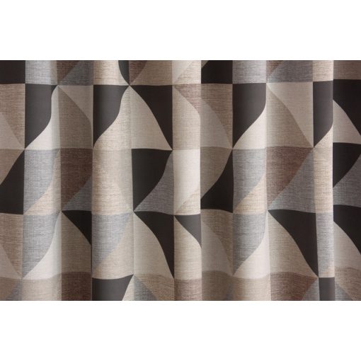 Hoya - barna-szürke geometriai mintás dim out 