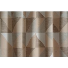 Hoya - barna-bézs geometriai mintás dim out 